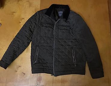 Kurtkalar: Kişi üçün quilted (romb tikişli) qara jaket - Model: qışlıq/keçid — 1