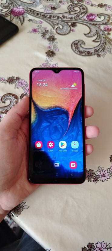 Samsung: Samsung Galaxy A10, 32 GB, rəng - Qırmızı, İki sim kartlı, Face ID