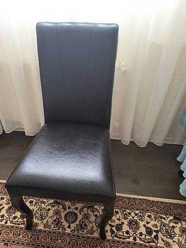Stullar: Qonaq otağı üçün, İşlənmiş, Qatlanmayan, rəng - Qara Stul — 1