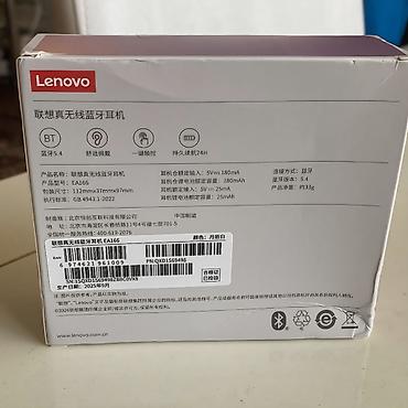 lenovo s856: Yeni Simsiz (Bluetooth) Qulaqcıqlar, Lenovo, rəng - Qara — 4