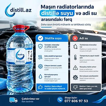 su reduktoru: Məhsul: distill.az – Distillə suyu (5L) Təyinatı: - Avtomobil — 1