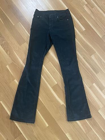 yaşıl şalvar: Mathew’s Jeans velvet tünd yaşıl düşük bel qadın şalvarı Vintage — 1