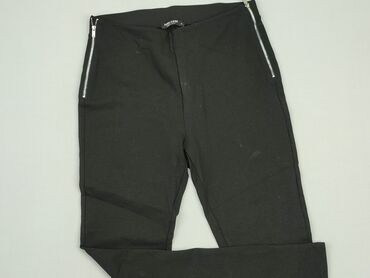 spódniczki skórzane czarne: Spodnie Damskie, Tom Rose, XL, stan - Bardzo dobry