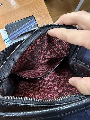 барсетка мужские: Барсетка, Butun, Материал: Натуральная кожа, Застежка на молнии, Б/у — 2