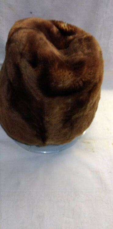 Fur hats: 2XS (54), color - Brown