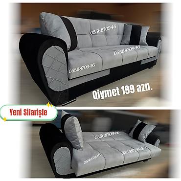stulla: Divan-kravat, Qonaq otağı üçün, Parça, Bazalı, Açılan, Kitab — 3
