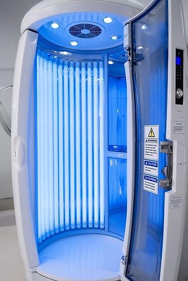 🔥 Satılır: Vertical solarium Fire-Sun Space Pro (58 lampa) Tam işlək