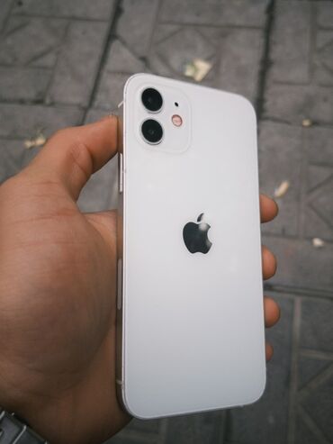 купить стационарный телефон: IPhone 12, Б/у, 64 ГБ, Белый, Чехол, 100 %