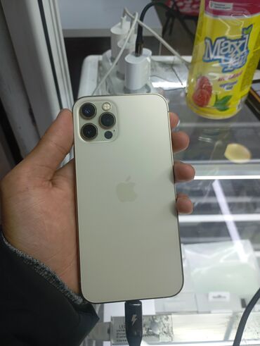 жоский диск на пк: IPhone 12 Pro, Колдонулган, 128 ГБ, Алтын, 83 %