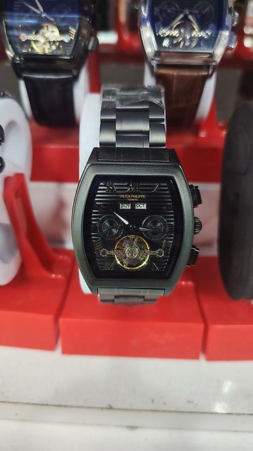 dekor saatler: Patek Philippe tərzində kişi qol saatları – tonno (yastı fıçı) formalı — 9