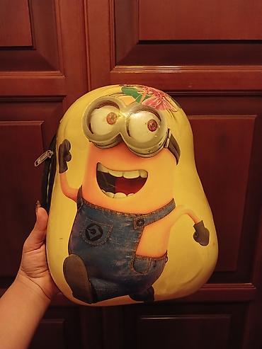 məktəb çantalar: Uşaq üçün Minion temalı bel çantası - Ön tərəfi sərt formadadır — 1