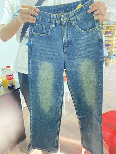 бордовые джинсы женские: Клеш, Китай