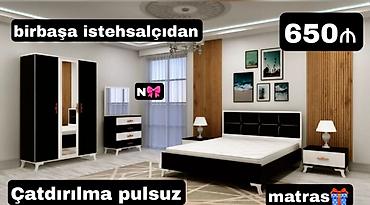 mebel satilir: Satılır: *Birbaşa istehsalçıdan yataq dəsti* Qeyd:*Dəst yenidir və — 1