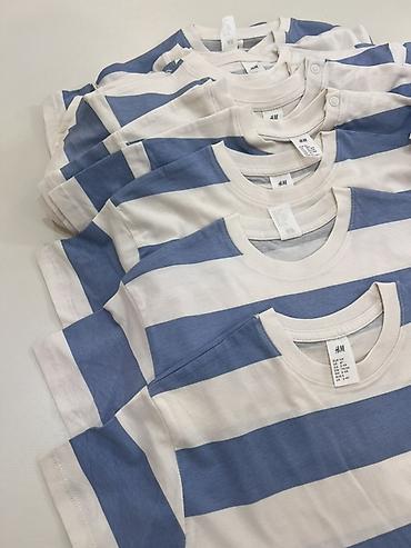 узкие: Детские футболки H&M в полоску ТОЛЬКО ОПТОМ!!! ОРИГИНАЛ !!! - — 3