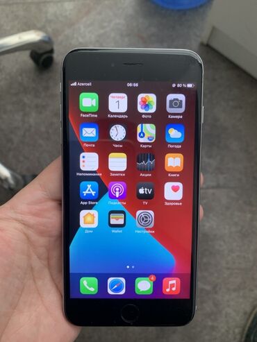 s6 edge plus qiymeti: IPhone 6s, 64 GB, Space Gray, Barmaq izi