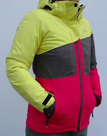 shell jakne: Ženska zimska/ski jakna – trobojna (limun žuta, tamnosiva, ciklama) - — 2