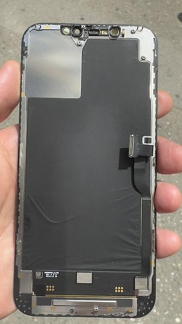 iphone ehtiyat: Tam oriqinal usten cixma 12 Pro max Ekran.Xirda 1 balaca ciziq var — 1