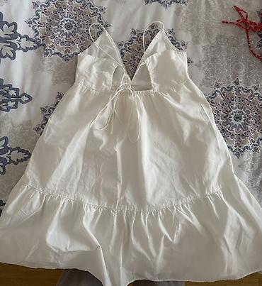 lindex deca: Zara haljina na bretele, bela - Model: mini/kratka haljina A-kroja sa — 2