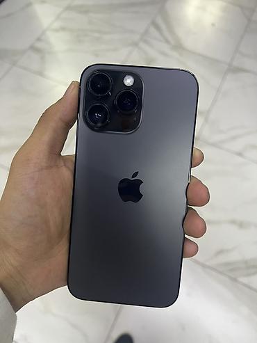 macbook bishkek: IPhone 14 Pro Max, Б/у, 128 ГБ, Графит, 85 % — 1