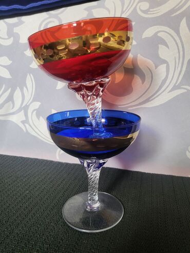 Ostali antikviteti: Case murano kristal,za zestoko pice 1950g+. Case su bez ostecenja,sve — 7