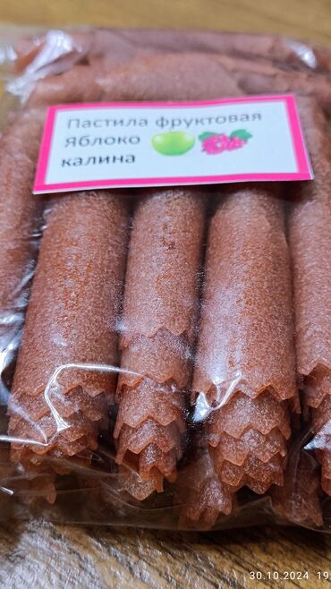 Кондитерские изделия, сладости: Фруктовая пастила Яблоко 🍏. Натуральная, без красителей, сушка в — 6