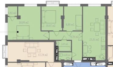 Продажа домов: 3 комнаты, 80 м², 7 этаж