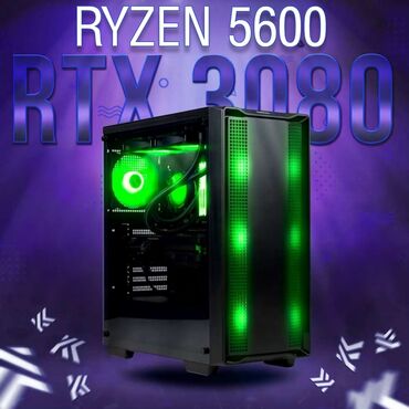 видеокарта rtx 3080: Компьютер, ядер - 6, ОЗУ 16 ГБ, Для несложных задач, Новый, AMD Ryzen 5, NVIDIA GeForce RTX 3080, SSD