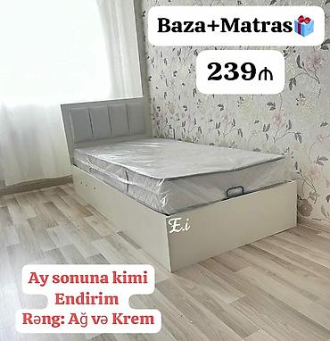 Çarpayılar: Yeni, İkinəfərlik çarpayı, Bazasız, Matras ilə, Siyirməsiz, Azərbaycan — 5