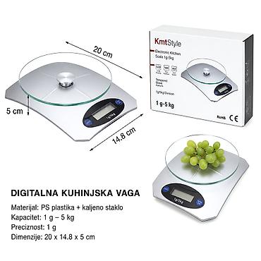 Staklena kuhinjska vaga 5403099-A Brend: Kmt style SKU: 5403099-A na lalafo.rs Staklena kuhinjska vaga 5403099-A Brend: Kmt style SKU: 5403099-A