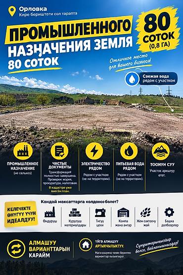 дом ипотека бишкек: 80 соток, Для бизнеса, Красная книга — 1