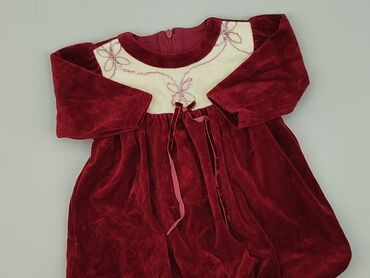 czerwoną sukienka: Dress, 6-9 months, condition - Very good