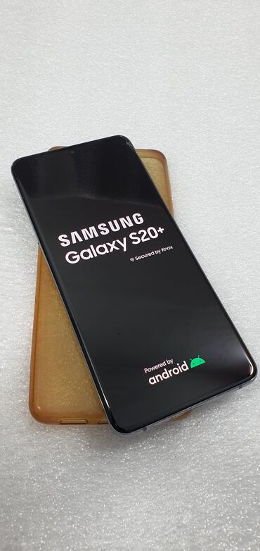 x2 02 телефонов: Samsung Galaxy S20 Plus, Колдонулган, 128 ГБ, түсү - Кара, 2 SIM