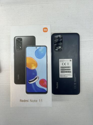 Redmi: Redmi, Redmi Note 11, Б/у, 64 ГБ, цвет - Черный, 2 SIM