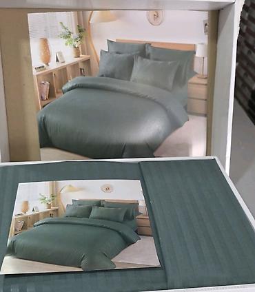 Posteljina: Set posteljine – satenska pruga (jacquard/stripe) - Dizajn: diskretne — 1