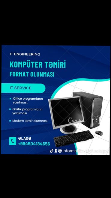 telfon təmiri: Kompüter təmiri və Format olunması