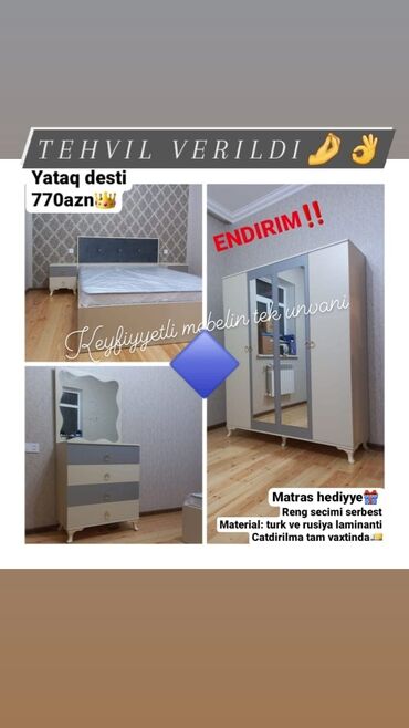 Masa və oturacaq dəstləri: Yataq otağı dəstləri