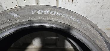 245: Шины 245 / 45 / R 20, Лето, Б/у, Пара, Легковые, Япония, Yokohama — 2