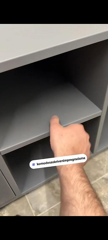 Komode: Komoda sa skrivenim pregradama Se izradjuje u Univera debljine 18mm — 10