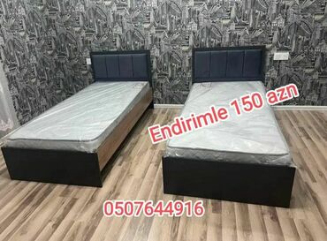 Çarpayılar: Yeni, Təknəfərlik çarpayı, Bazasız, Matras ilə, Siyirməsiz, Azərbaycan — 6