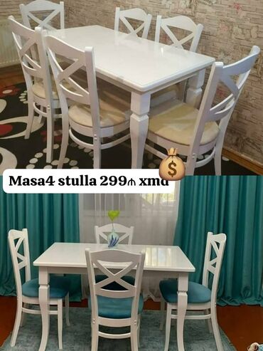 Mebel: Masa ve oturacaq rəng seçimi var