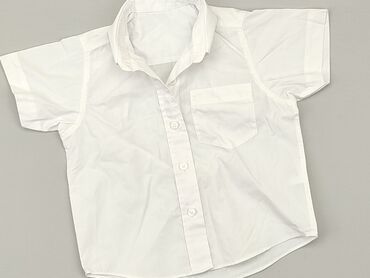 koszula krotki rekaw: Shirt 2-3 years, condition - Very good, pattern - Monochromatic, color - White