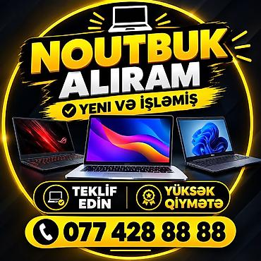 Ноутбуки и аксессуары: YÜKSƏK QİYMƏTƏ YENİ VƏ İŞLƏMİŞ ALIŞI NOUTBUK, PS5, MACBOOK ALIRAM — 1
