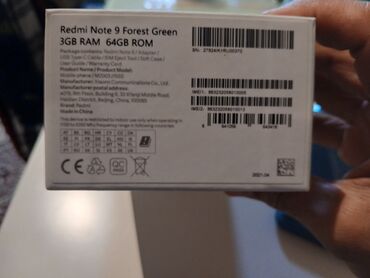 редис нот 10: Xiaomi, Redmi Note 9, Б/у, 64 ГБ, цвет - Зеленый, 2 SIM