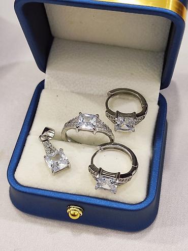 Серебряные наборы украшений: Серебряный набор под Карьтие Серебро 925 пробы Размеры имеются — 3
