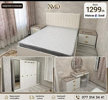 Yataq otağı mebel dəsti – XMD Tərkibi: - 1 ədəd ikinəfərlik çarpayı