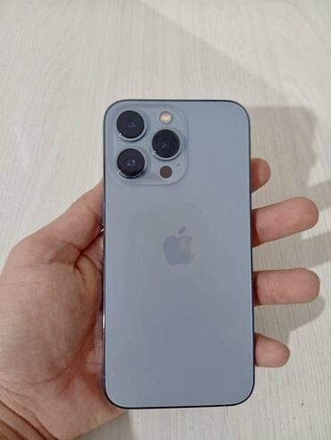 дисплей 13 про: IPhone 13 Pro, Б/у, 128 ГБ, Blue Titanium, Чехол, Зарядное устройство, Защитное стекло, 78 %