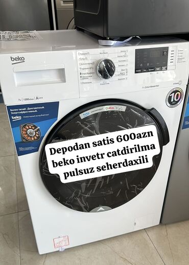 Paltaryuyan maşınlar: Paltaryuyan maşın Beko, 7 kq, Yeni, Avtomat, Qurutma var, Pulsuz çatdırılma