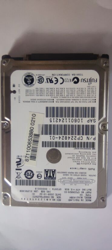 Жесткие диски, переносные винчестеры: Накопитель, Б/у, SSD, 256 ГБ, 2.5", Для ноутбука — 6