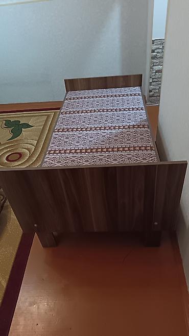 şişme doşek: Yataq çarpayısı – tək nəfərlik - Material: ağac teksturalı — 1