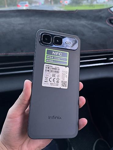 Уюлдук телефондор жана аксессуарлар: Infinix HOT 50, Колдонулган, 128 ГБ, түсү - Кара, 1 SIM, 2 SIM — 1
